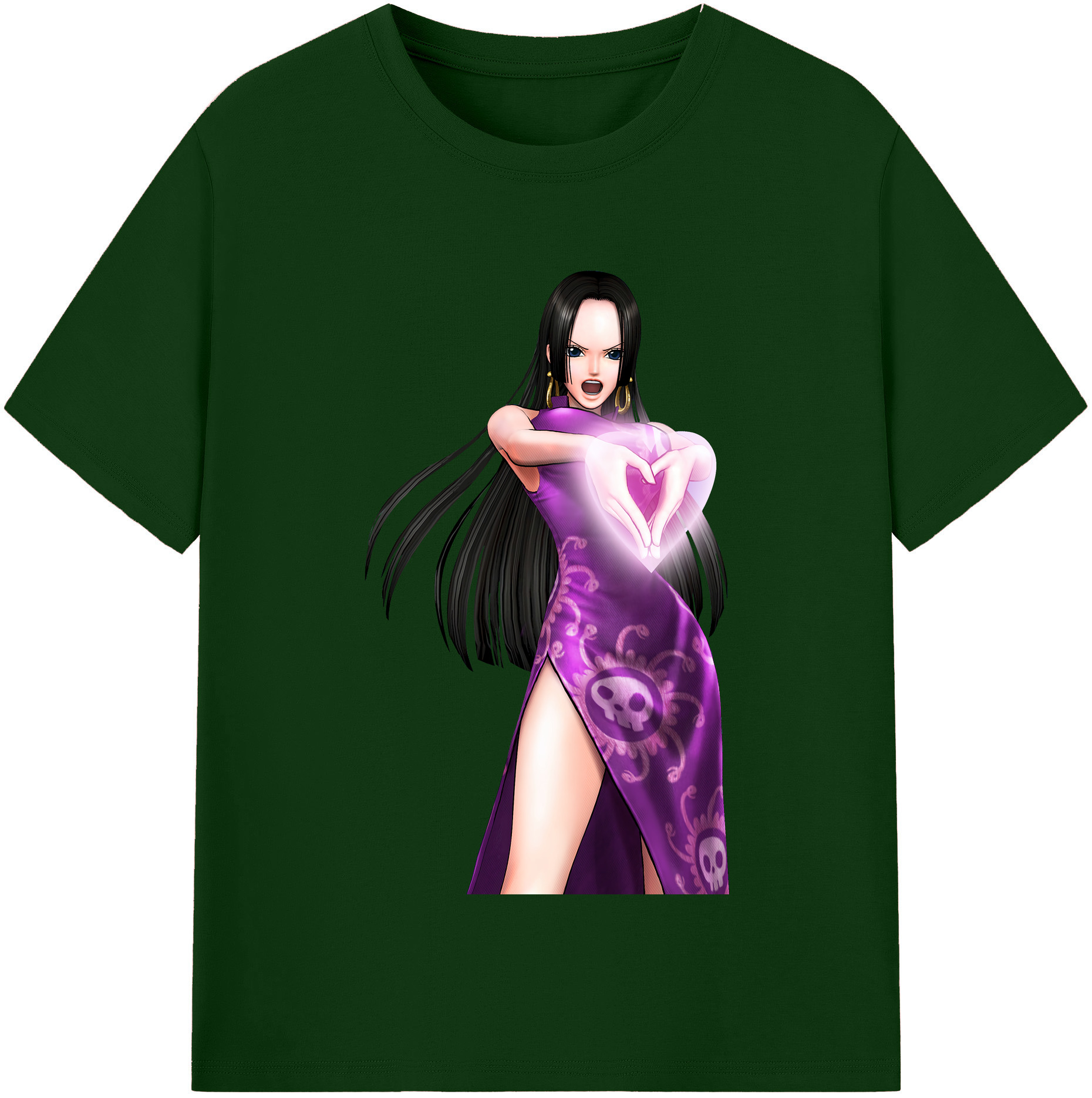 ワンピース ボア・ハンコック ONE PIECE Boa·Hancock 綿100％半袖Tシャツ（フロントプリント）